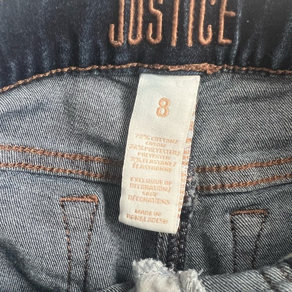 Girls Justice denim capris size 8 - Picture 4 of 4